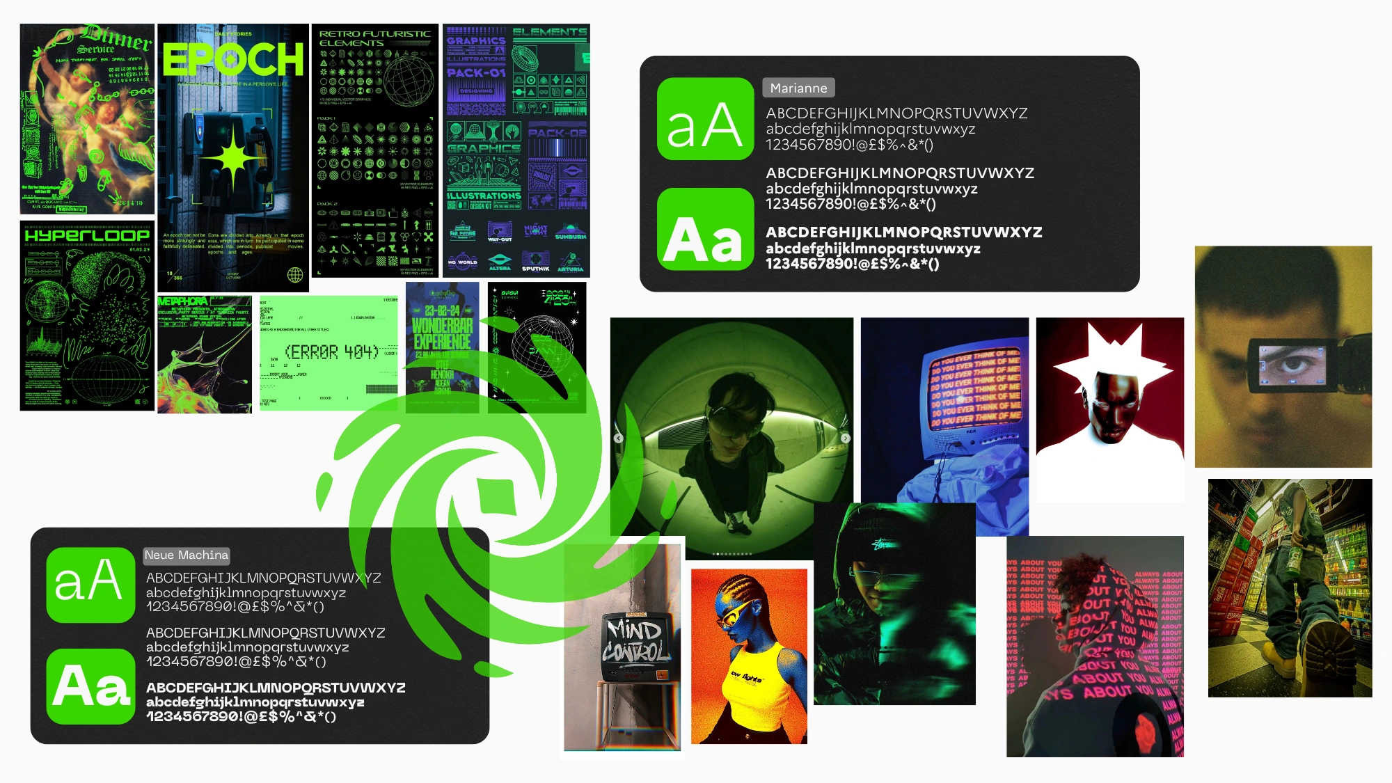 Comète Studio moodboard