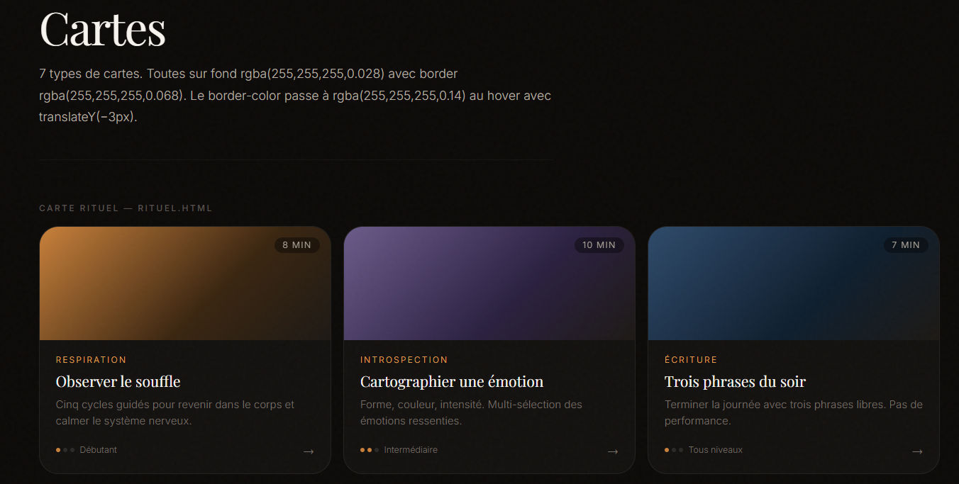 Soma Interface cartes